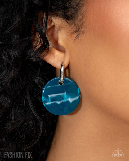 Spirited Show - blue - Paparazzi earrings