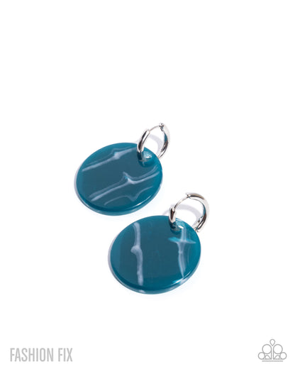 Spirited Show - blue - Paparazzi earrings