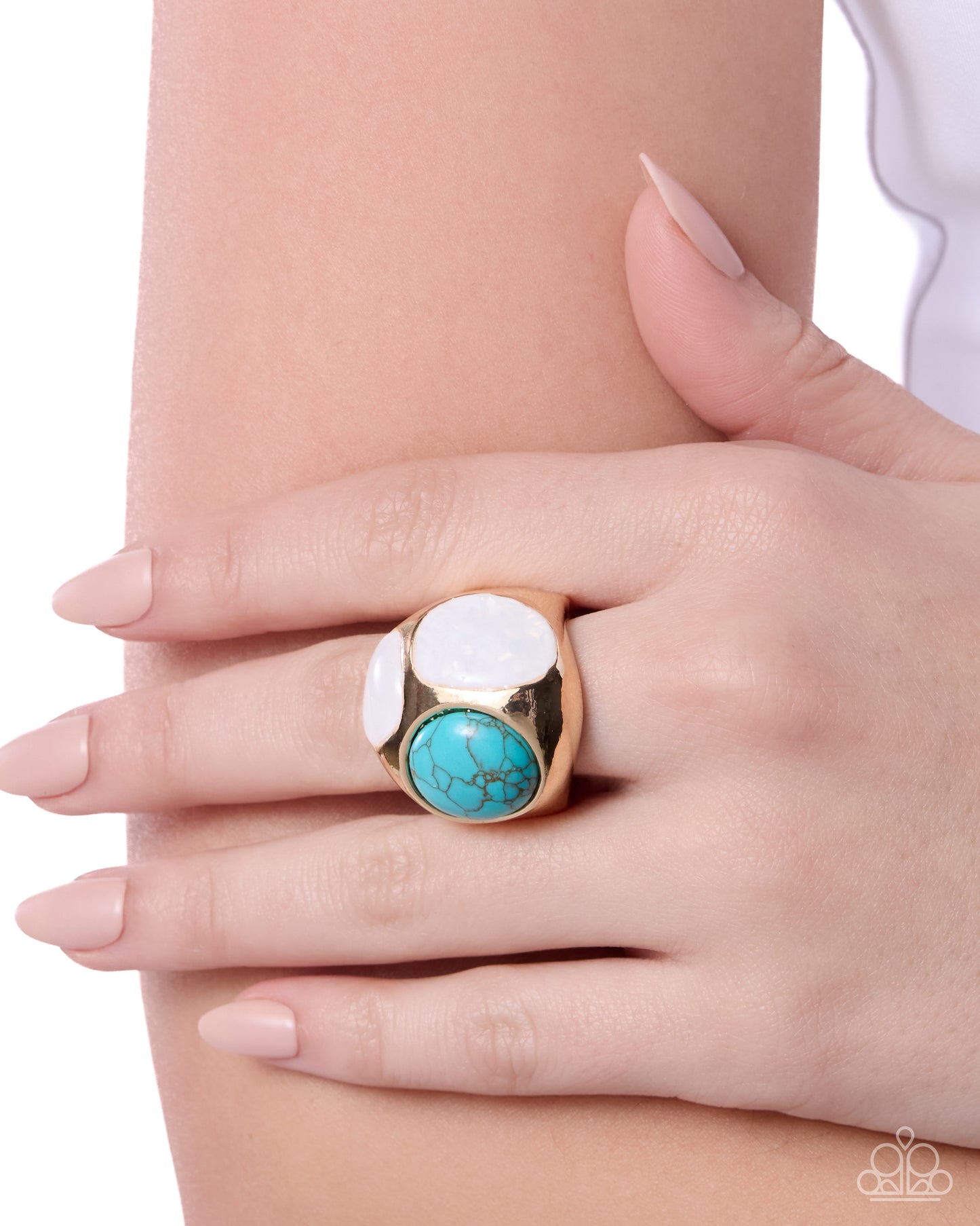 Spirited Song - gold - Paparazzi ring