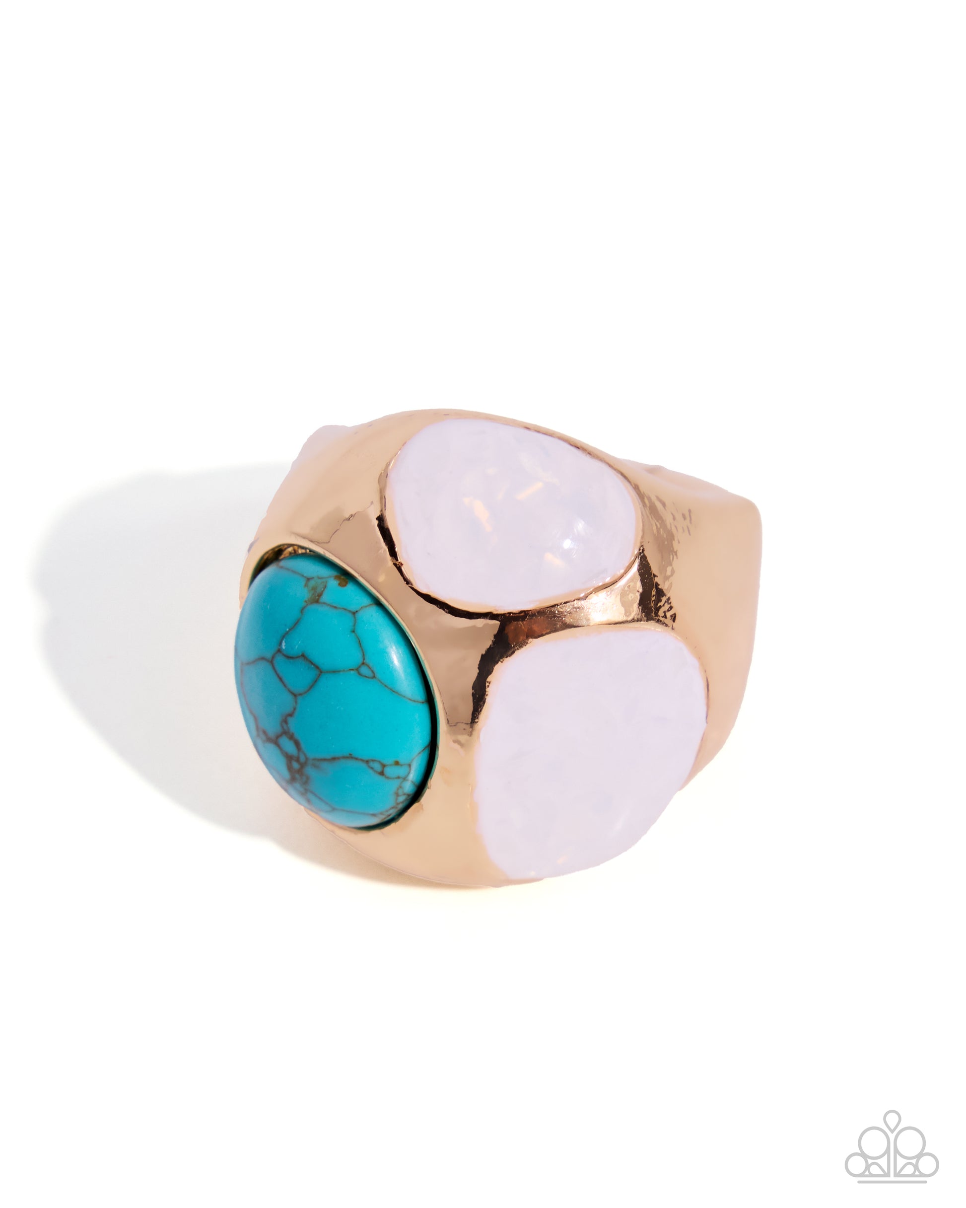 Spirited Song - gold - Paparazzi ring