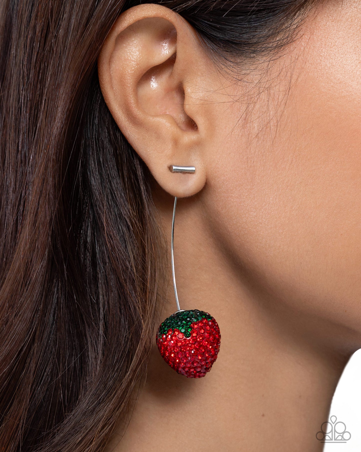 Spirited Strawberry - red - Paparazzi earrings