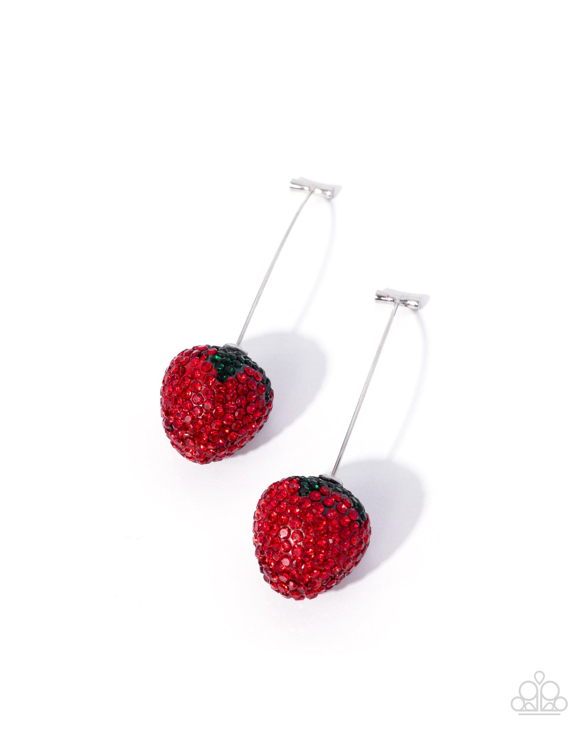 Spirited Strawberry - red - Paparazzi earrings