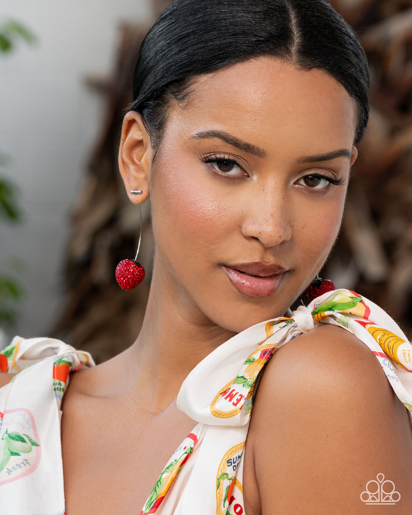 Spirited Strawberry - red - Paparazzi earrings