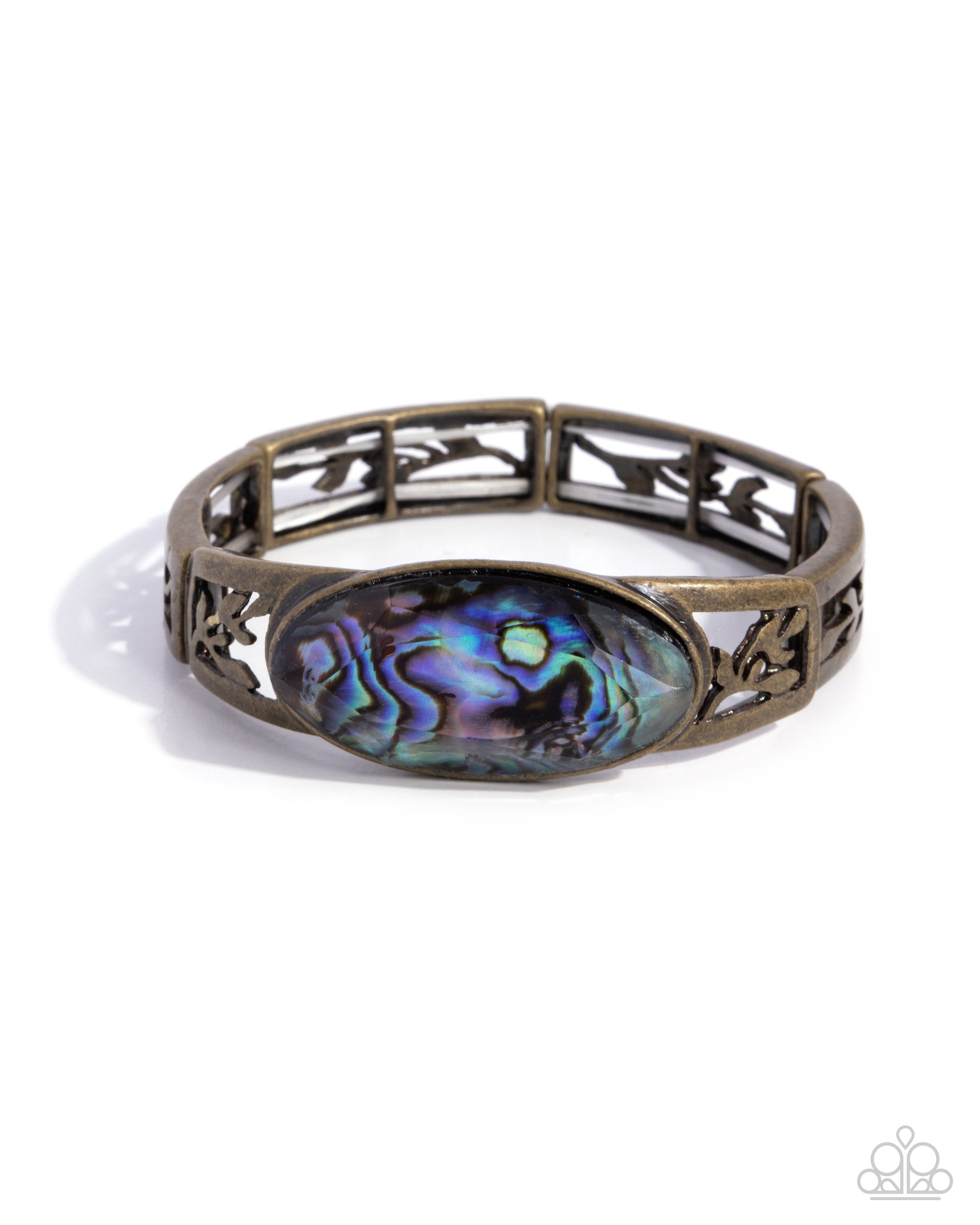 Spliced Santa Fe - brass - Paparazzi bracelet