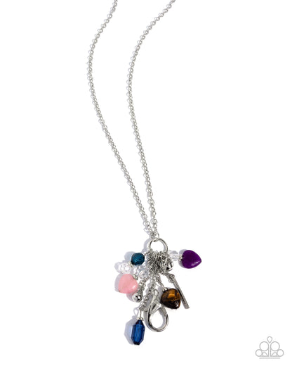 Spontaneous Stones - multi - Paparazzi LANYARD necklace