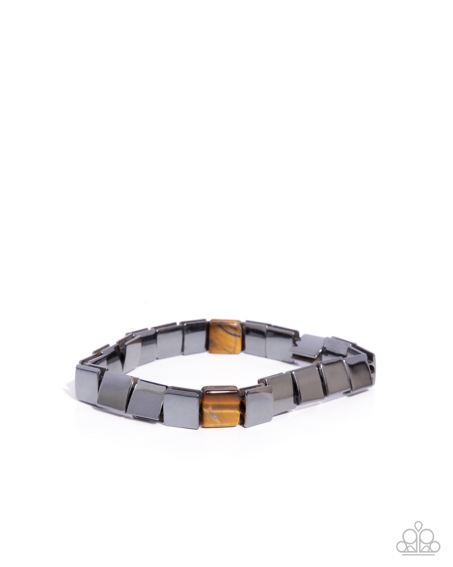 Sporadic Squares - brown - Paparazzi MENS bracelet