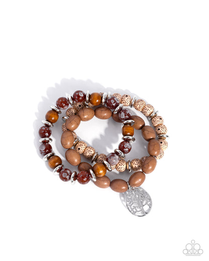 Spot Savvy - brown - Paparazzi bracelet