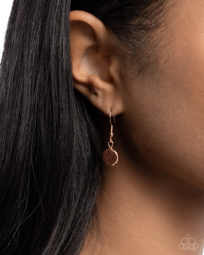 Spotlight Moment - copper - Paparazzi necklace