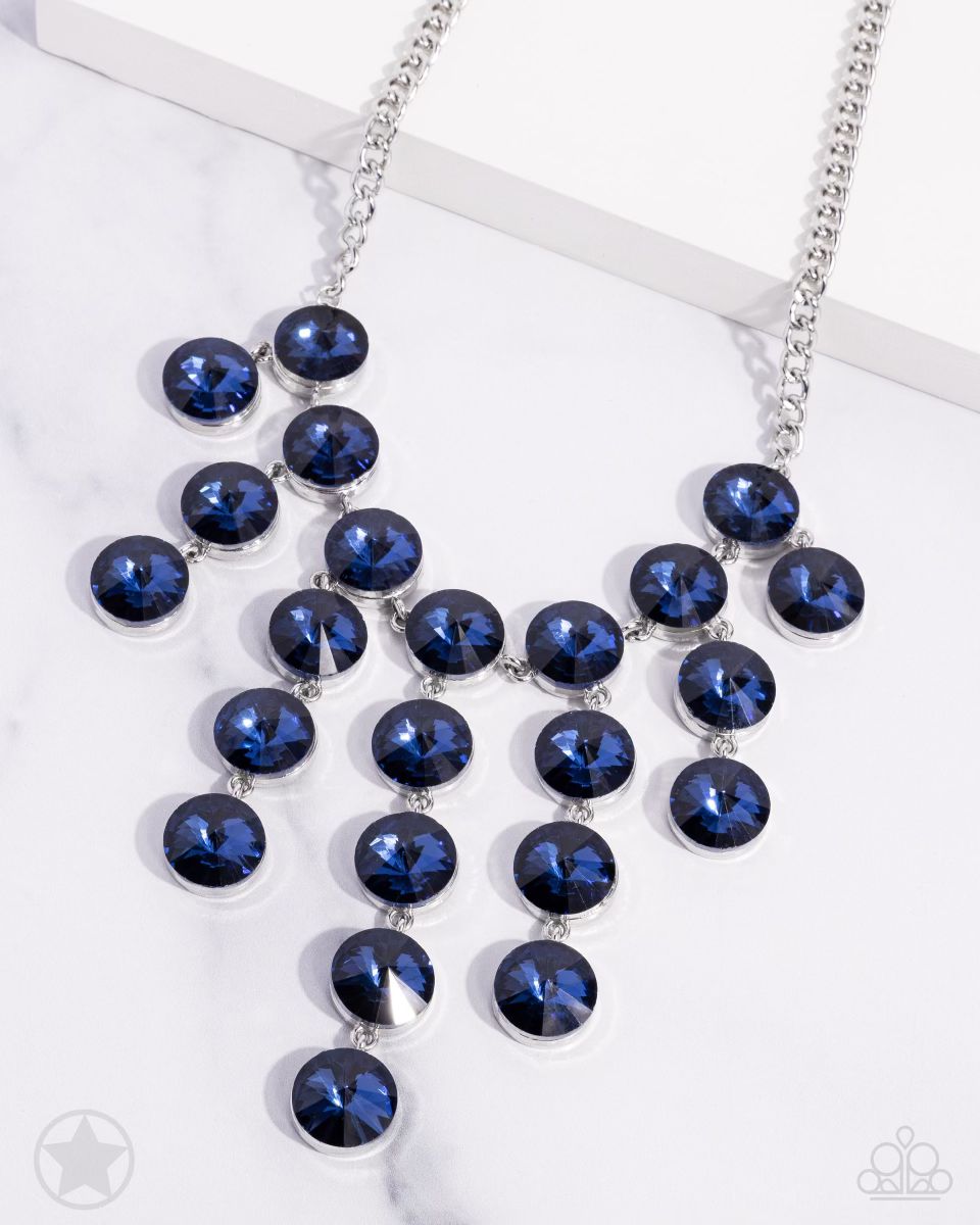 Spotlight Stunner - blue - Paparazzi necklace