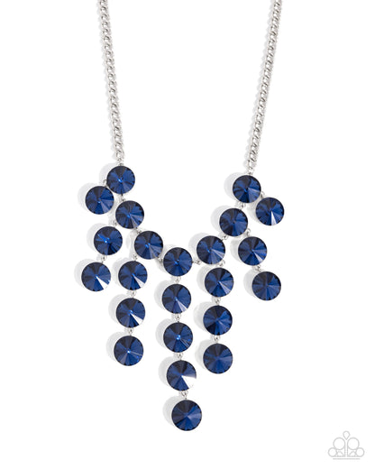 Spotlight Stunner - blue - Paparazzi necklace