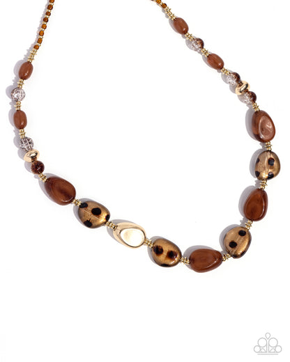 Spotted Safari - brown - Paparazzi necklace