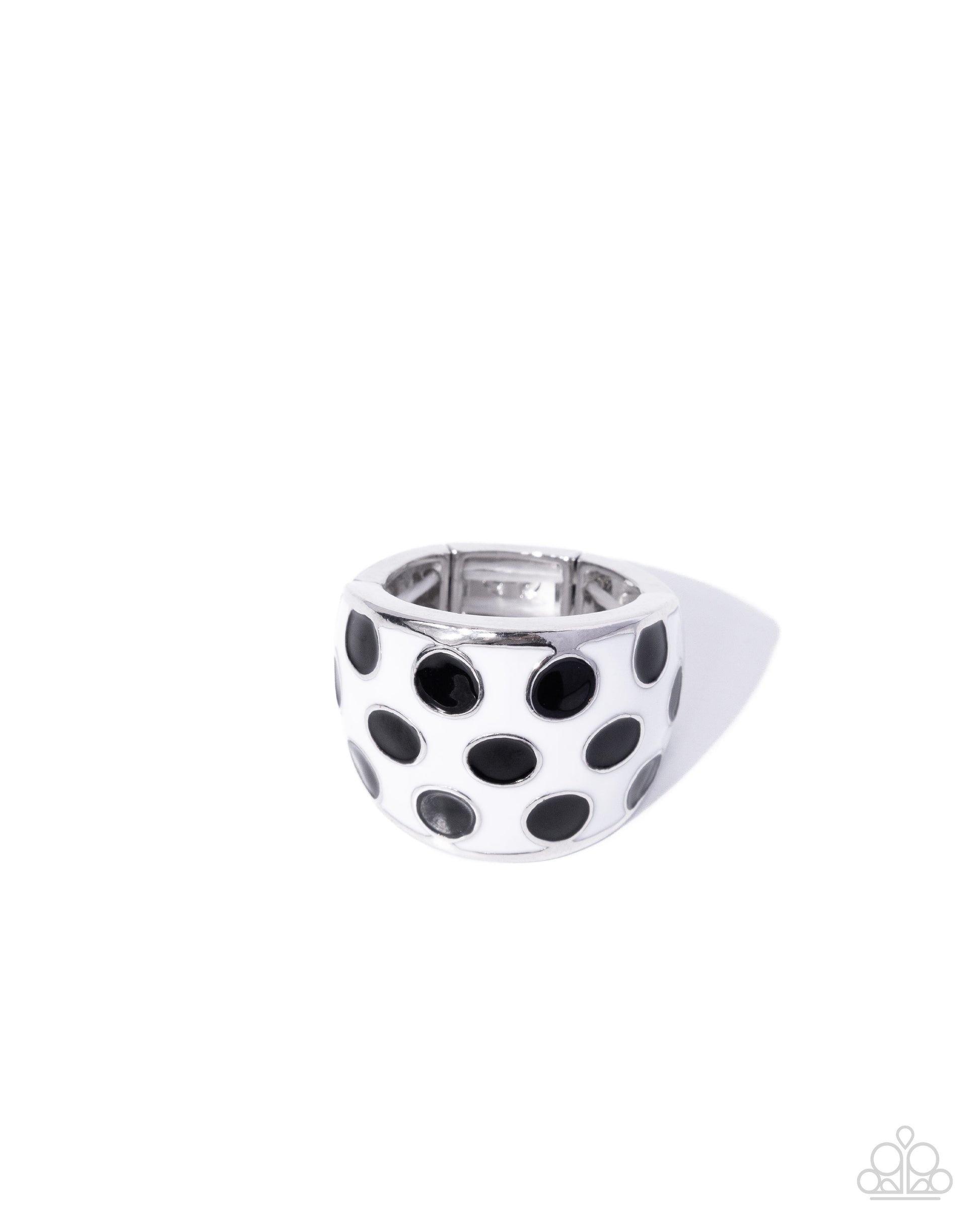 Spotted Secret - white - Paparazzi ring