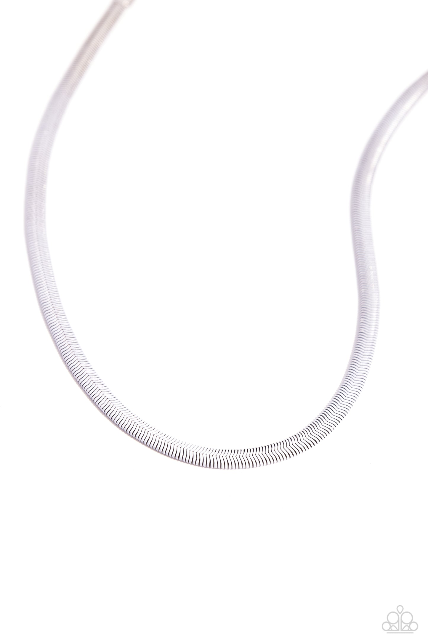 Spray Paint Sass - white - Paparazzi necklace