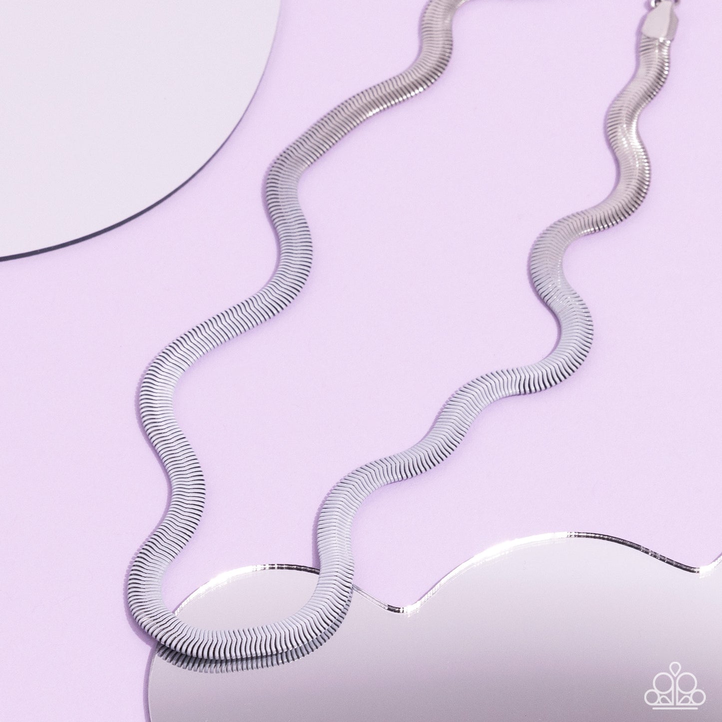 Spray Paint Sass - white - Paparazzi necklace