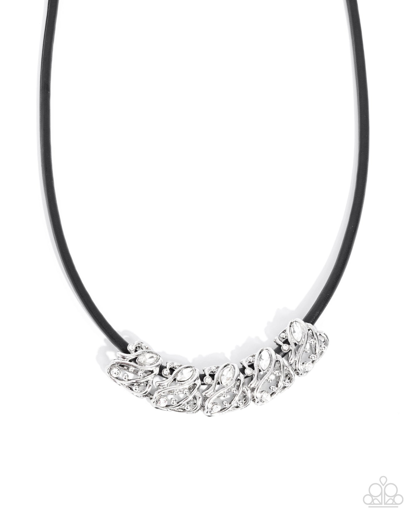 Sprig Shimmer - black - Paparazzi necklace