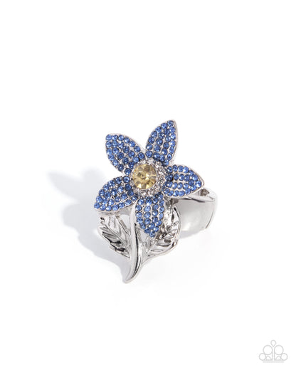 Springtime Sforzando - blue - Paparazzi ring
