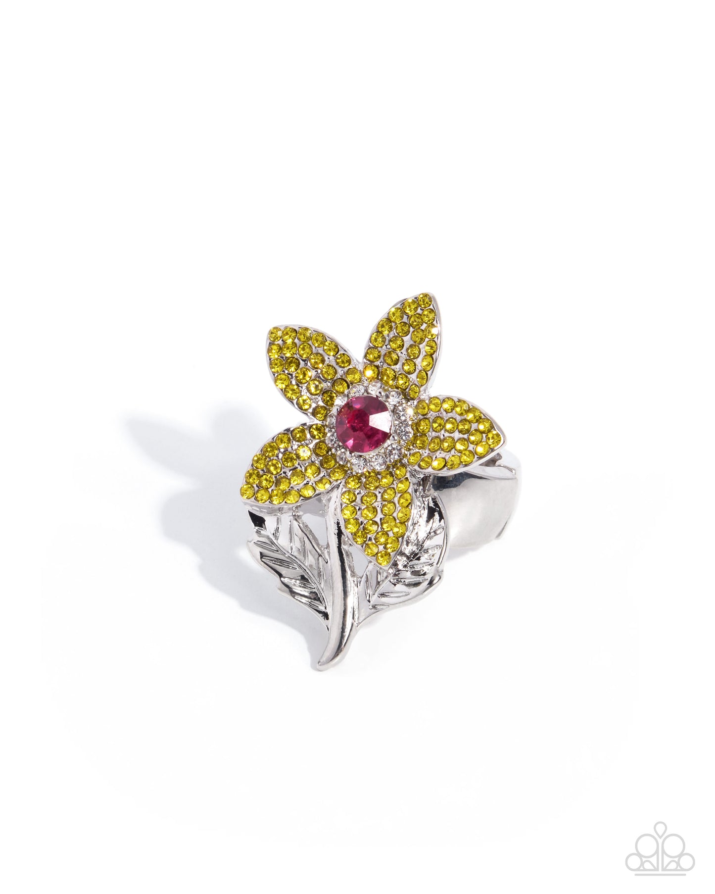 Springtime Sforzando - yellow - Paparazzi ring