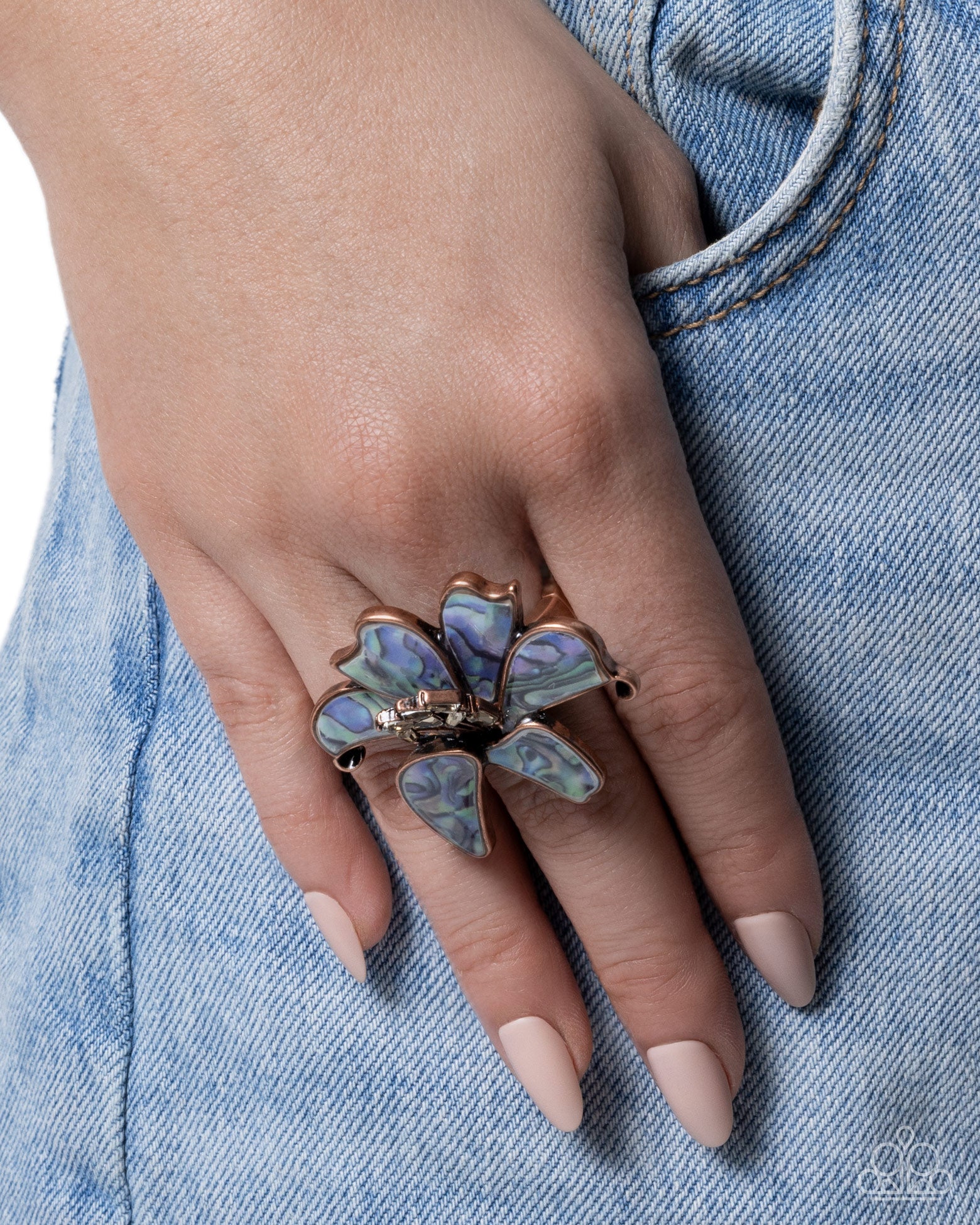 Springtime Shells - copper - Paparazzi ring