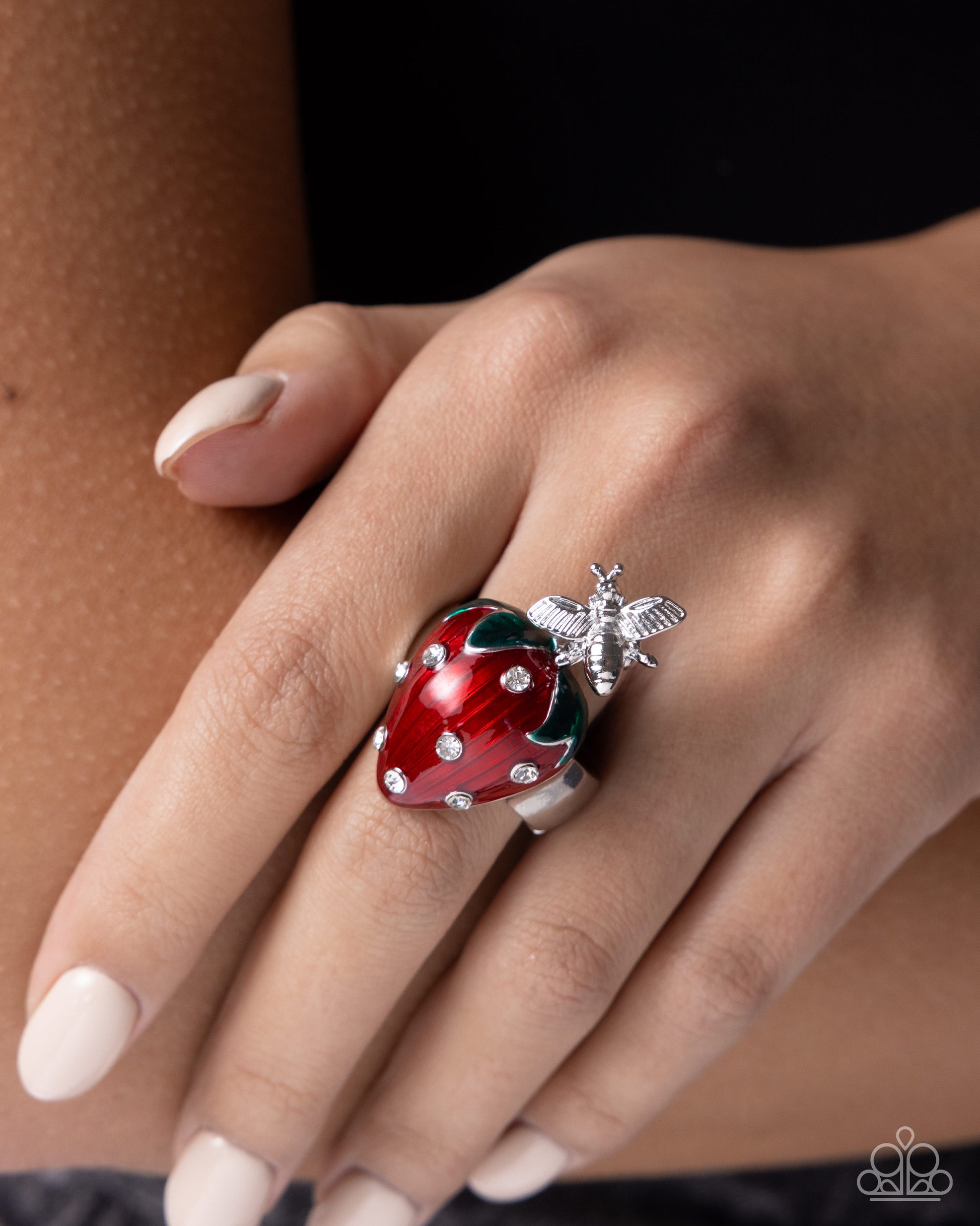 Springtime Show - red - Paparazzi ring