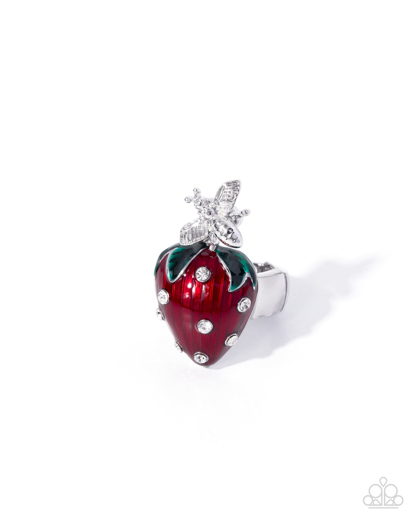Springtime Show - red - Paparazzi ring