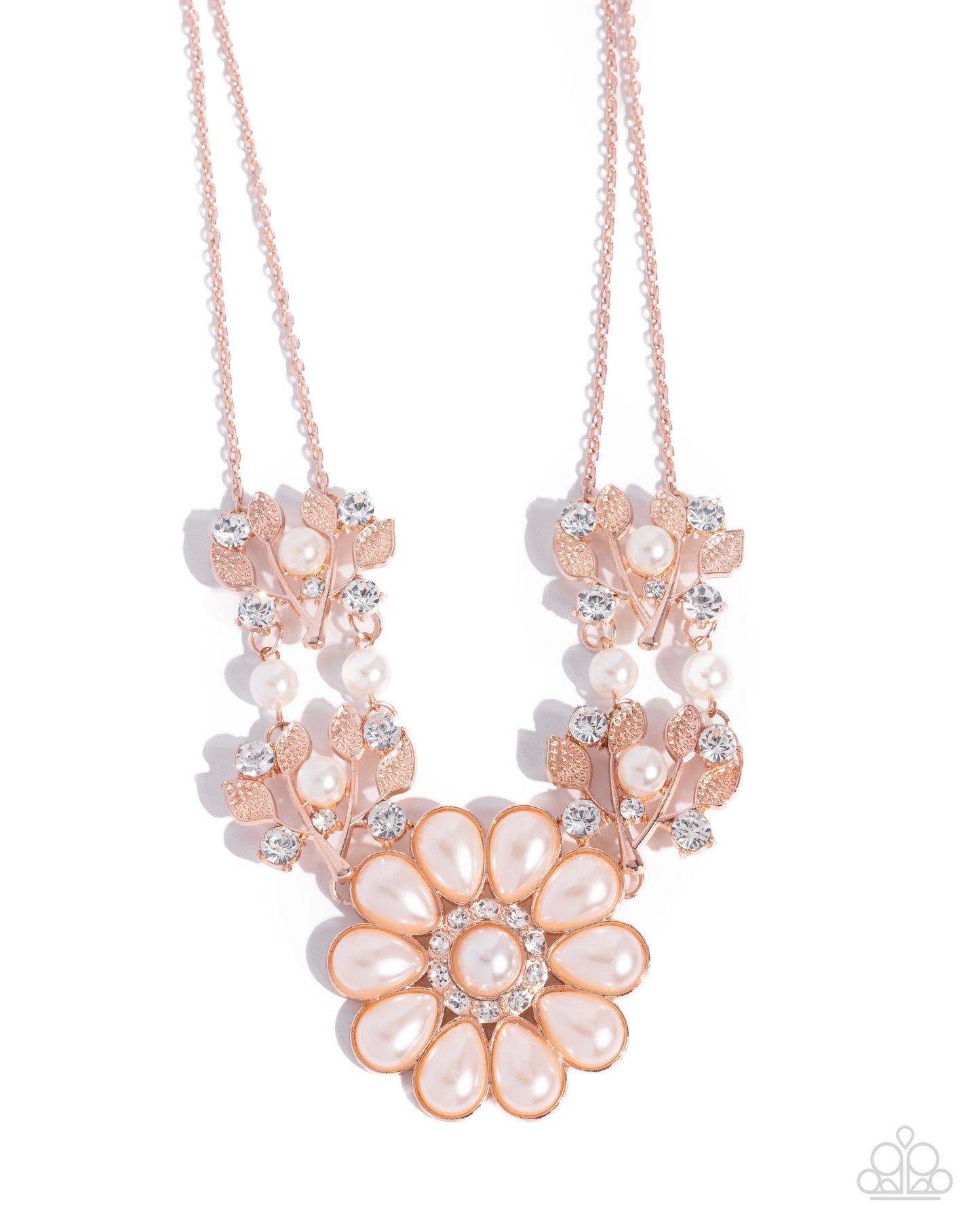 Sprouting Shimmer - rose gold - Paparazzi necklace