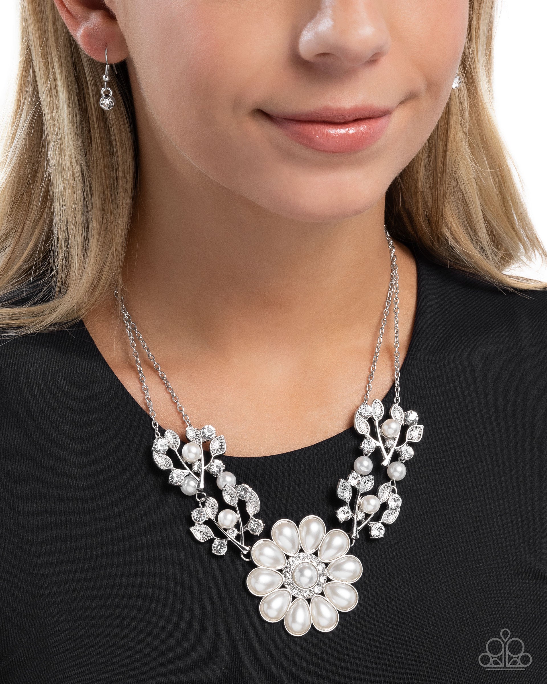 pearl (^^♪♡ Sprouting Shimmer - white - Paparazzi necklace – JewelryBlingThing