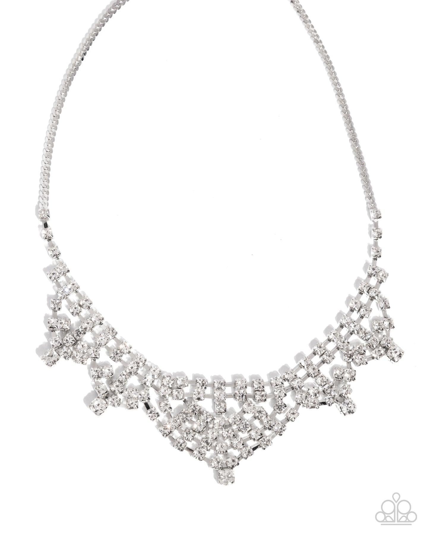 Square Selfie - white - Paparazzi necklace