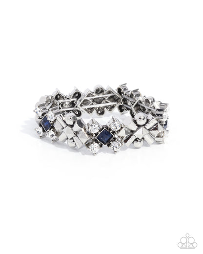 Square Service - blue - Paparazzi bracelet