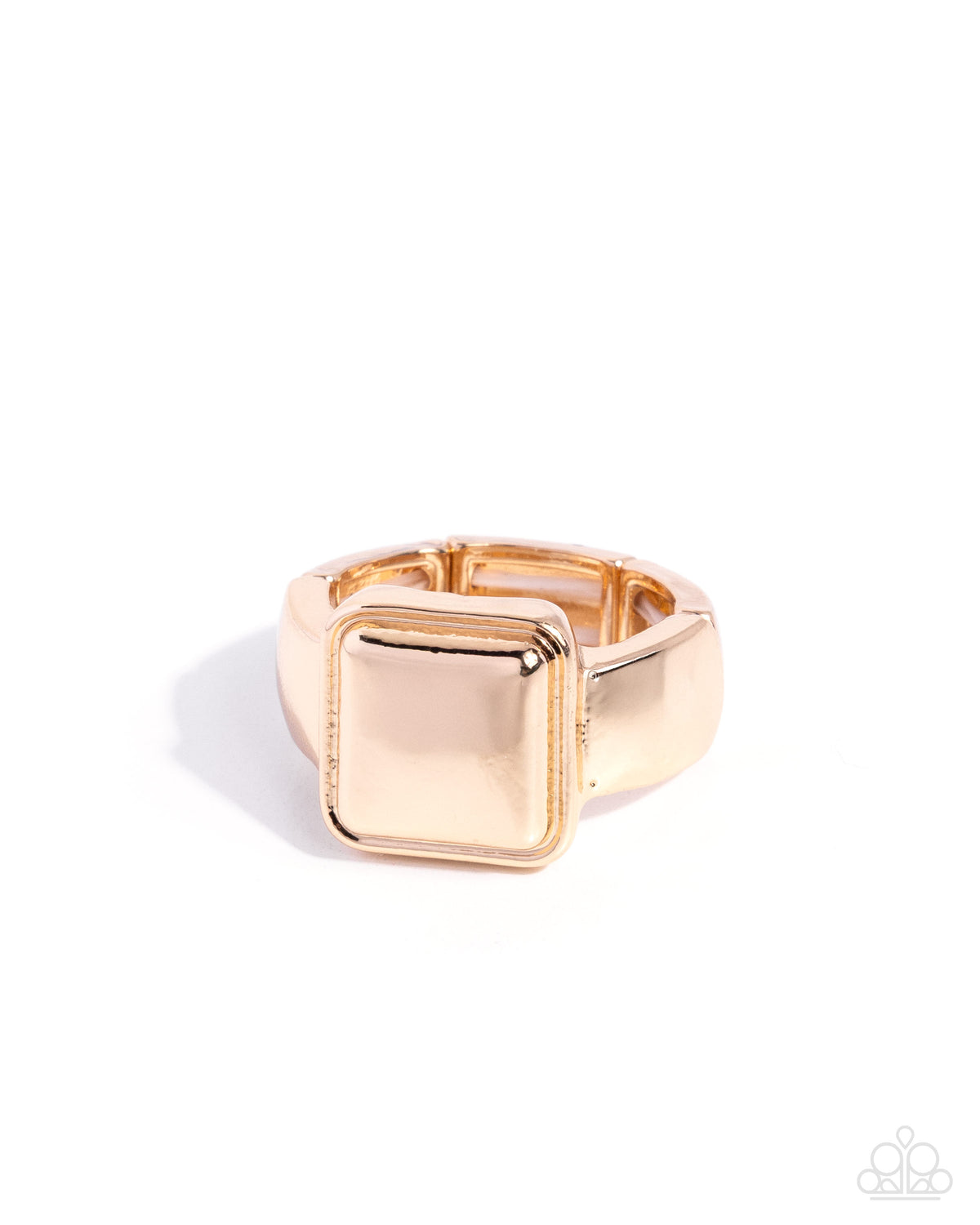 Square Sketch - gold - Paparazzi MENS ring