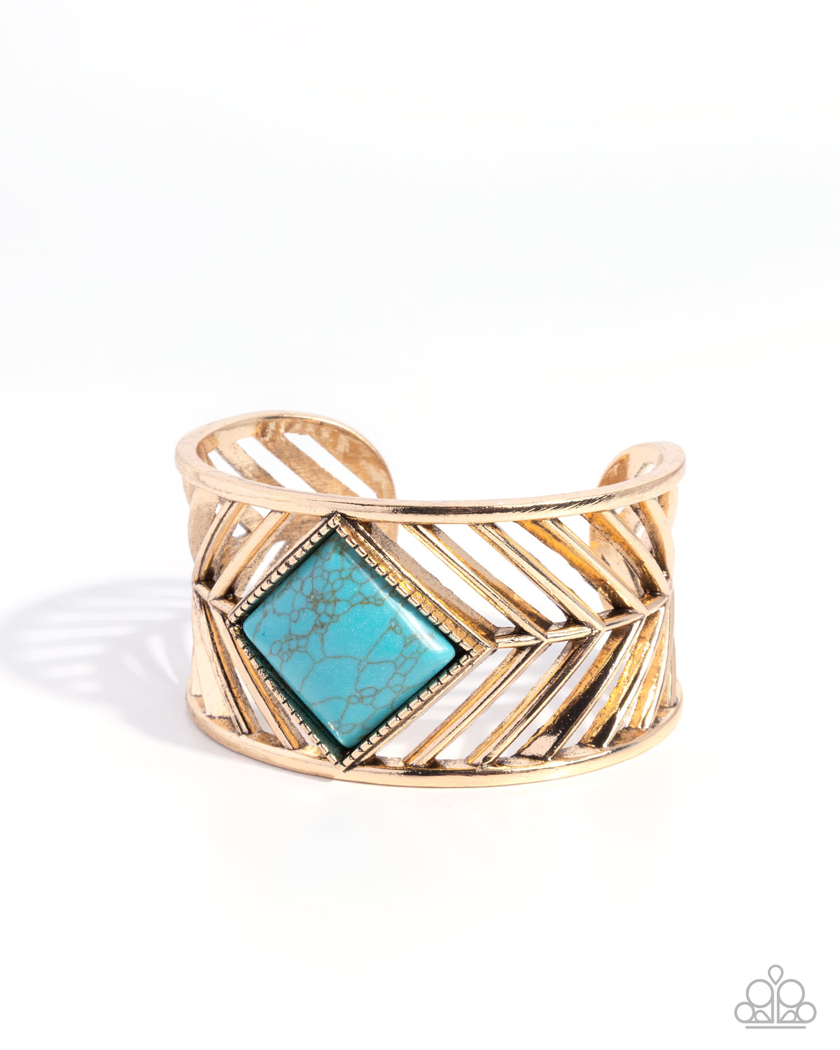 Square Spell - gold - Paparazzi bracelet