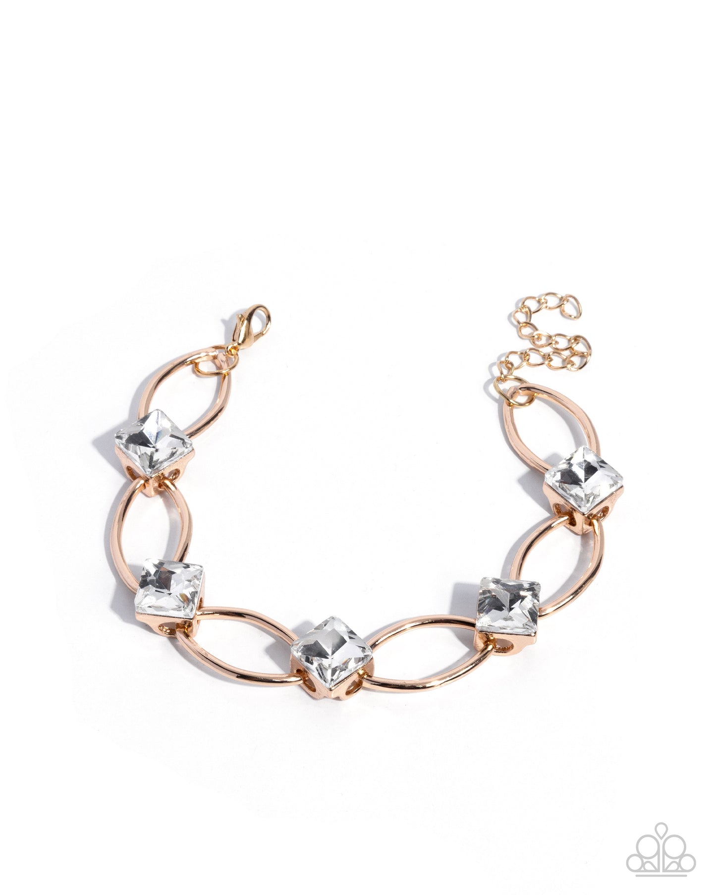 Square Story - gold - Paparazzi bracelet