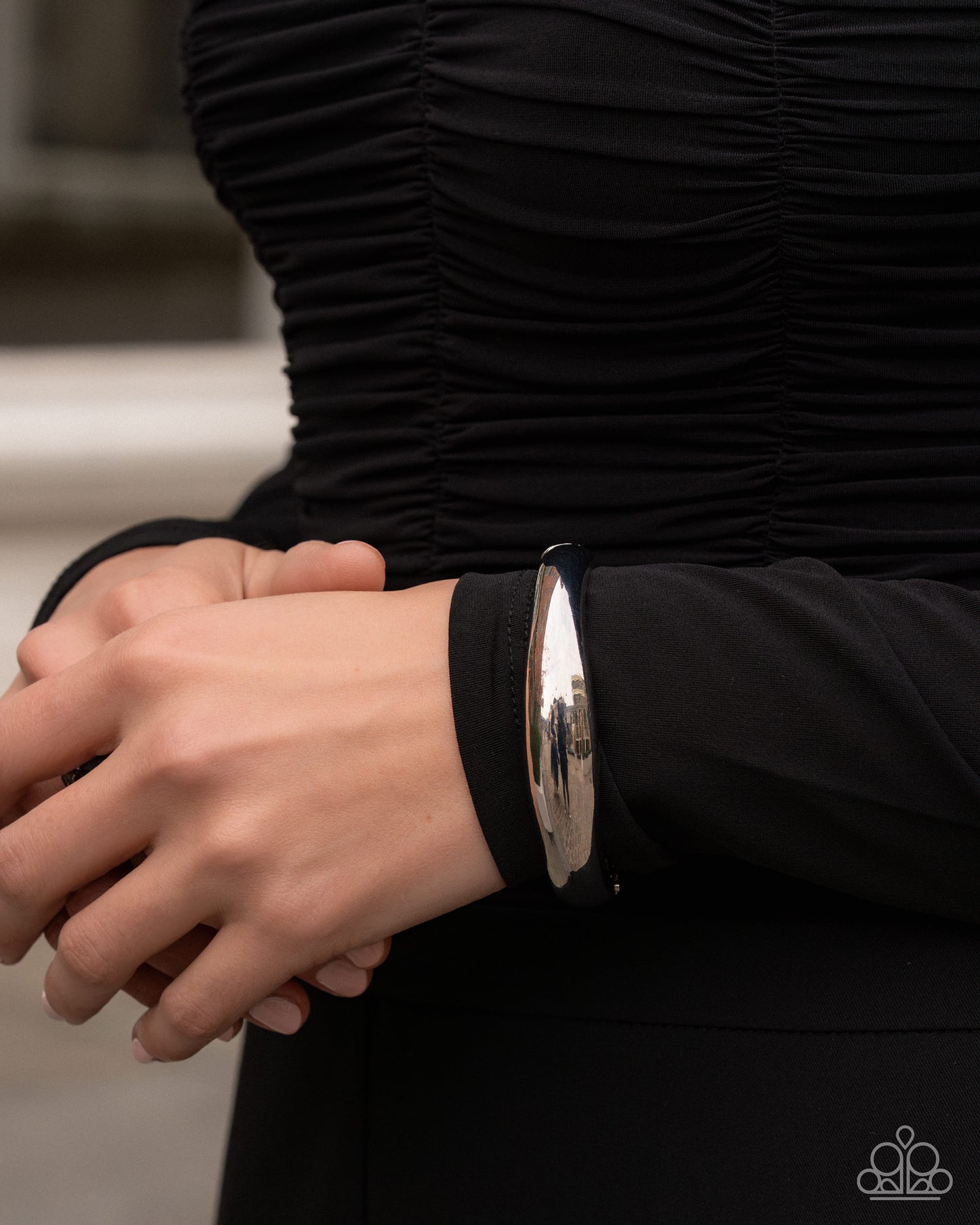 Stackable Sheen - silver - Paparazzi bracelet