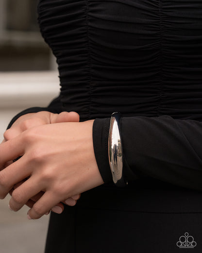 Stackable Sheen - silver - Paparazzi bracelet