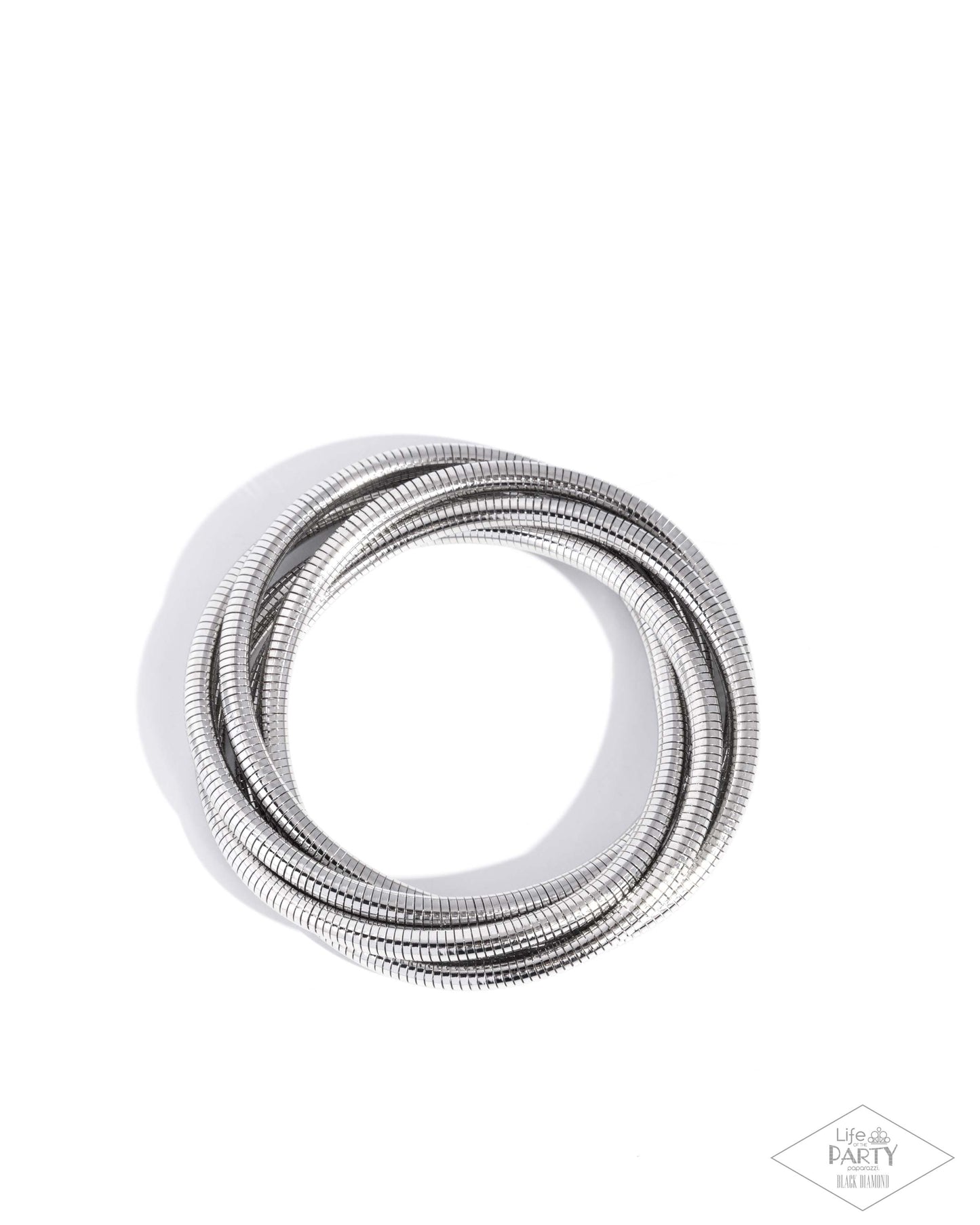 Stacked Severity - silver - Paparazzi bracelet