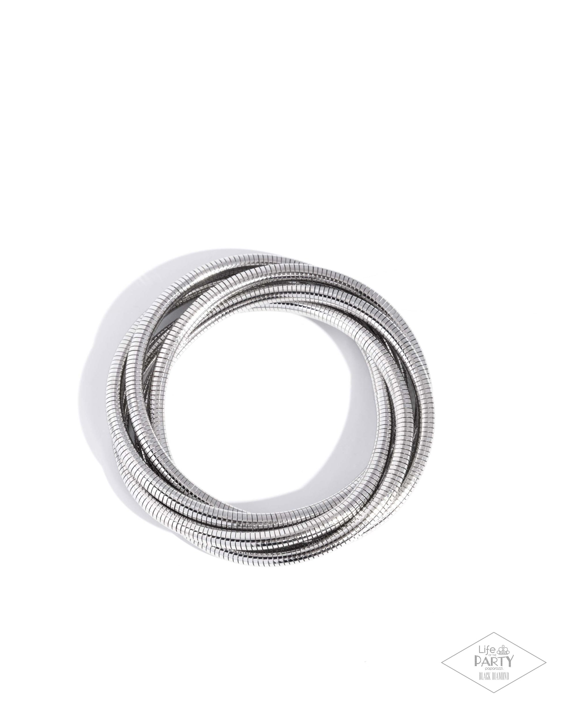 Stacked Severity - silver - Paparazzi bracelet