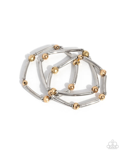 Stacked Shopaholic - multi - Paparazzi bracelet