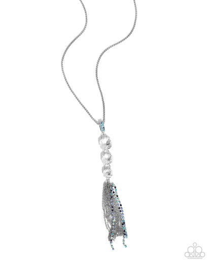 Stacked Standpoint - blue - Paparazzi necklace