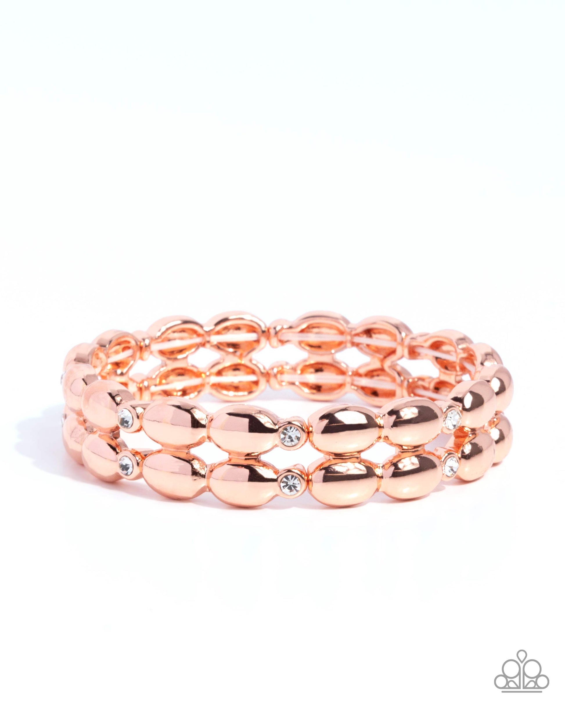 Stacked Statement - copper - Paparazzi bracelet