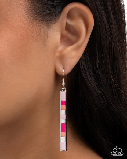 Stacked Summer - pink - Paparazzi earrings