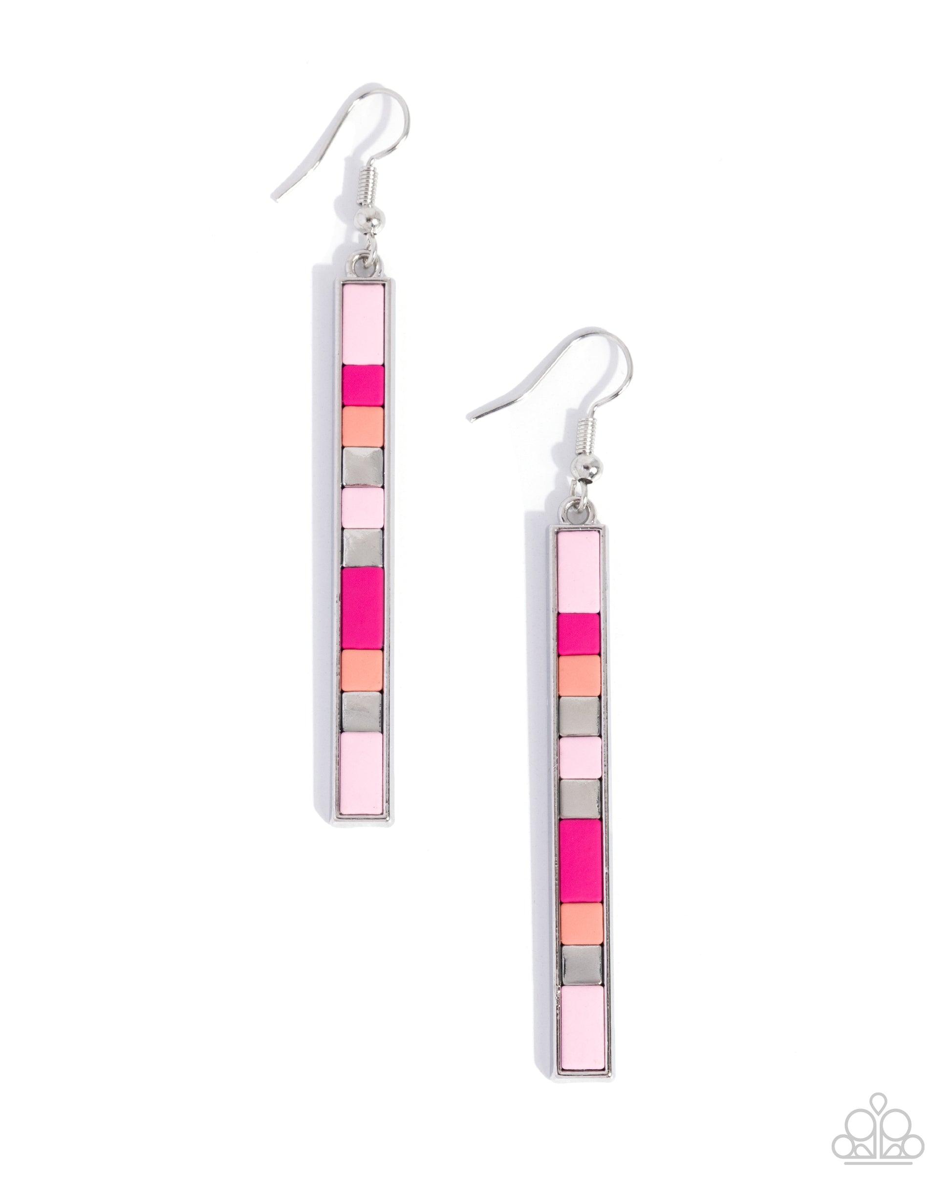 Stacked Summer - pink - Paparazzi earrings