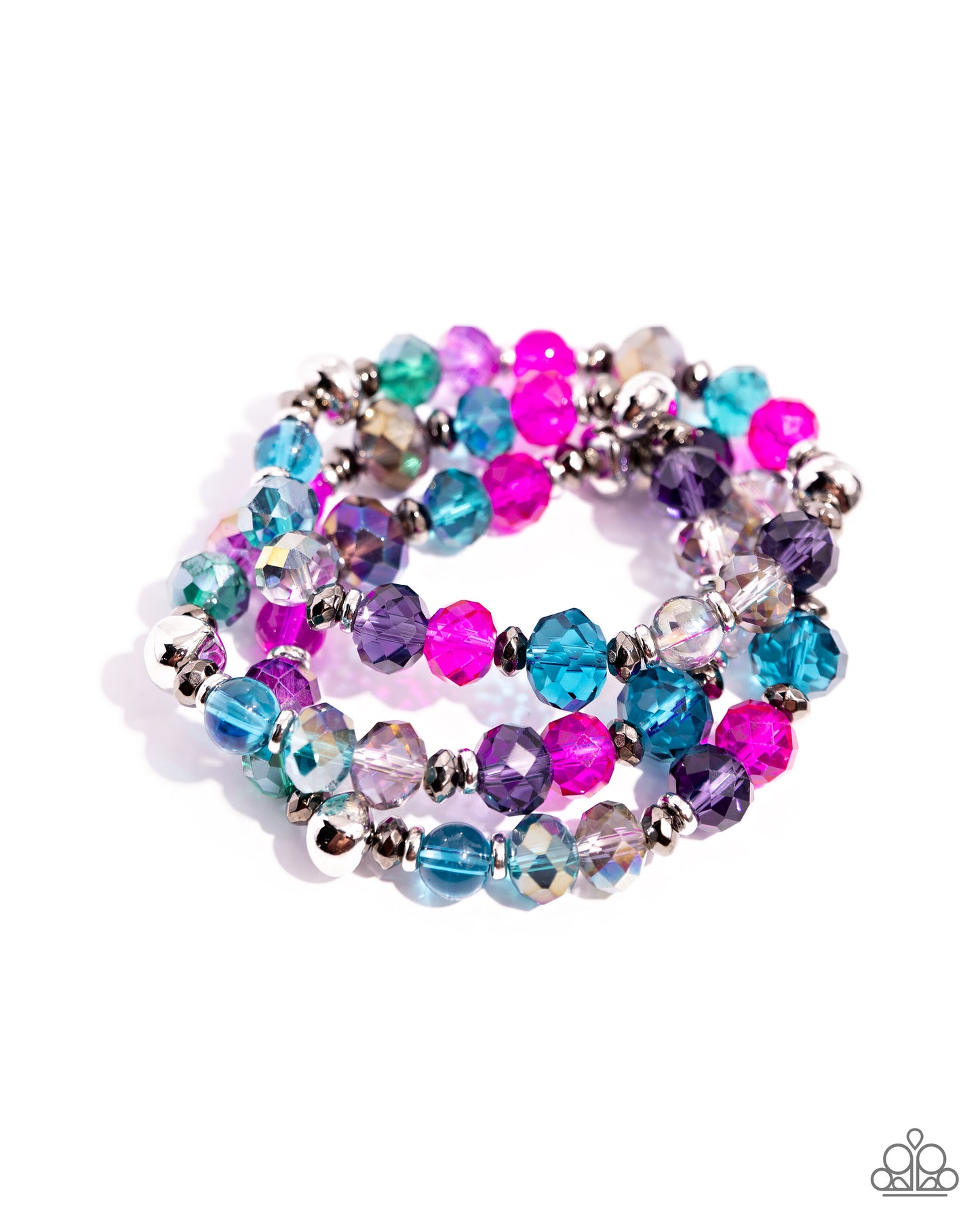 Stack of GLASS - multi - Paparazzi bracelet