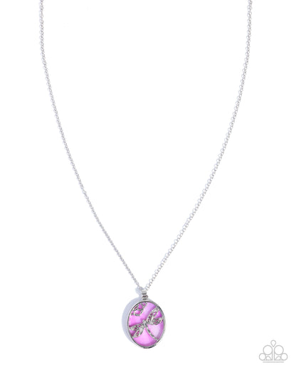 Stained Soar - purple - Paparazzi necklace