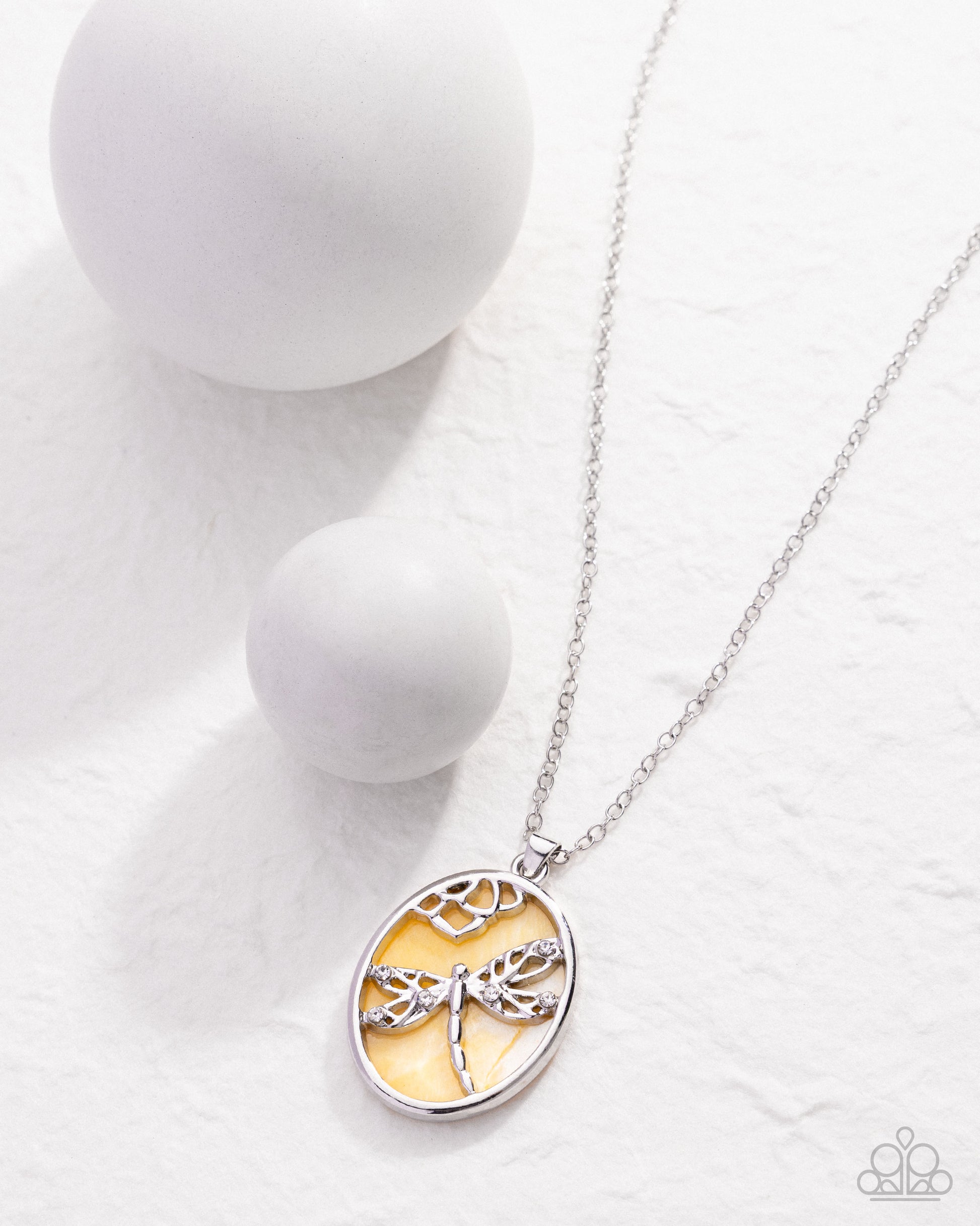 Stained Soar - yellow - Paparazzi necklace