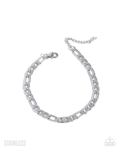 Stainless Showcase - silver - Paparazzi MENS bracelet