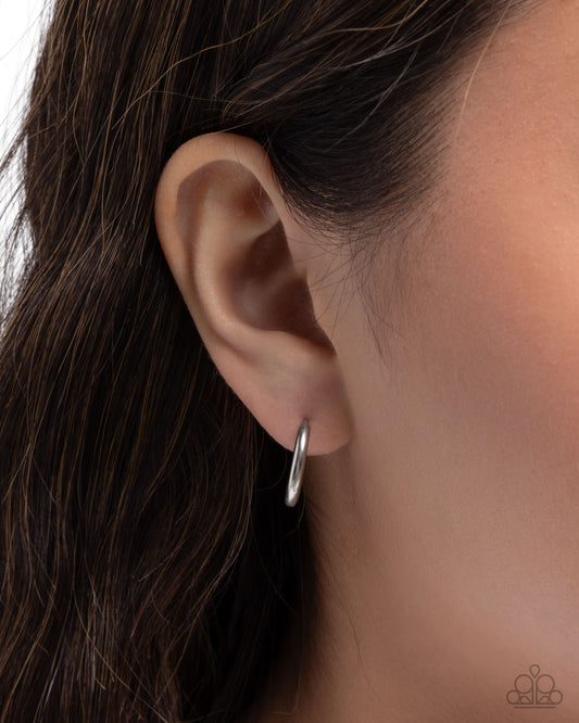 Stainless Spell - silver - Paparazzi earrings