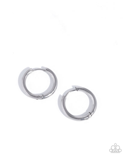 Stainless Spell - silver - Paparazzi earrings