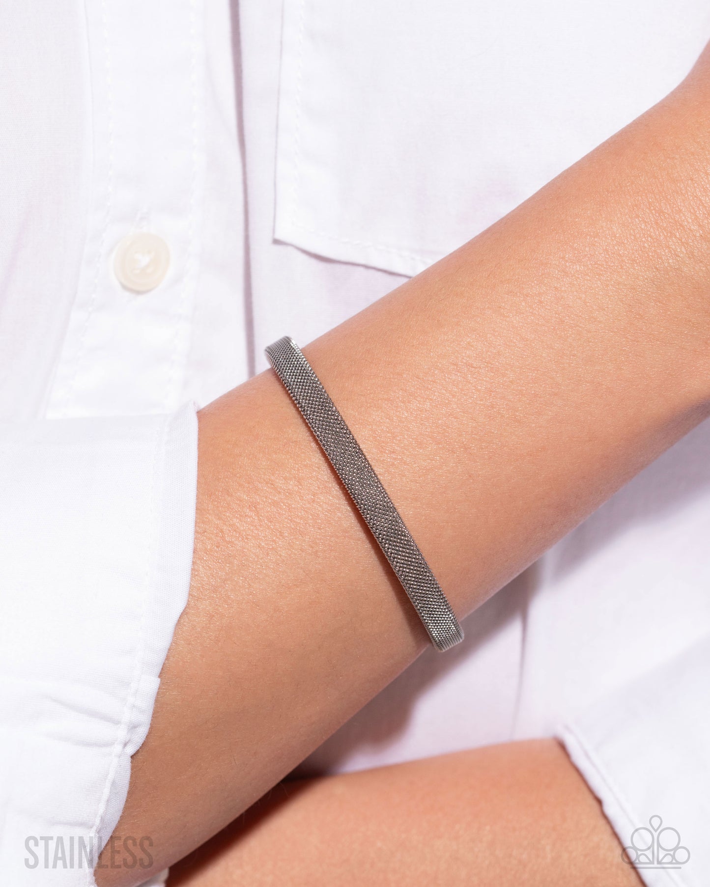 Stainless Surety - silver - Paparazzi bracelet