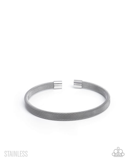 Stainless Surety - silver - Paparazzi bracelet