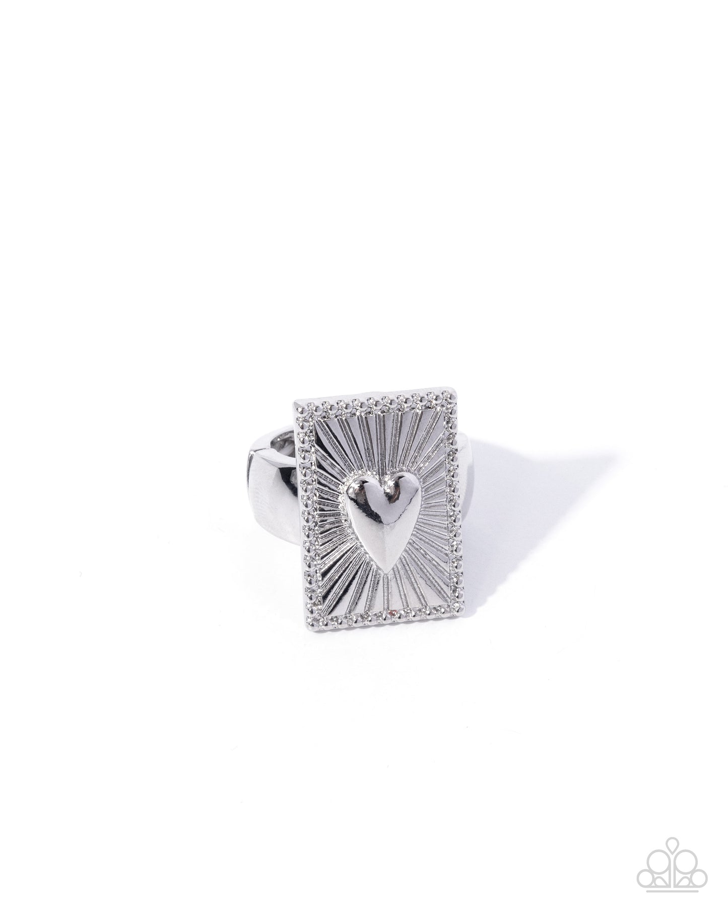 Stamped Setting - silver - Paparazzi ring