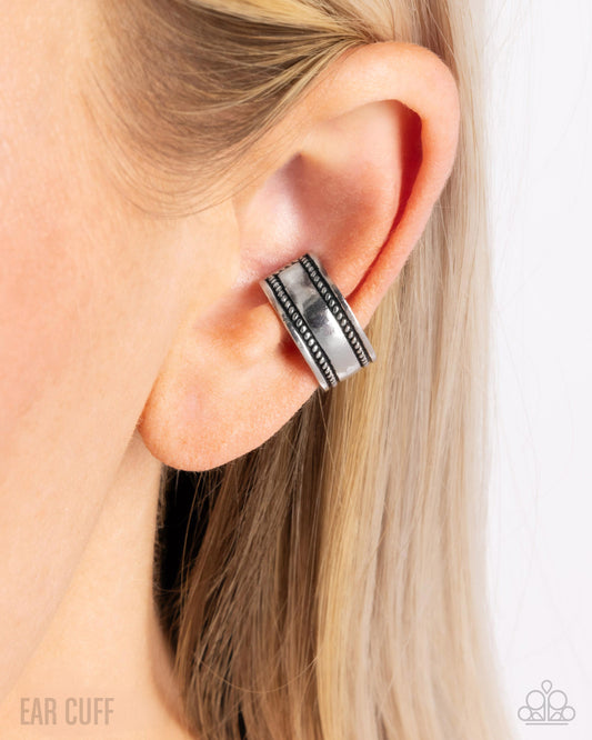 Standard Pressure - silver - Paparazzi ear cuff
